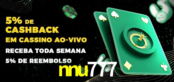 Promoções do cassino ao Vivo nnu777